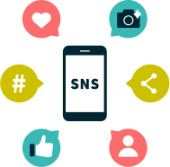 スマホとSNSのイメージ画像